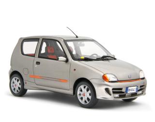 Fiat Seicento Sporting Abarth 1998 Grigio metallizzato Laudoracing 1:18 Resinemodell (Türen, Motorhaube... nicht zu öffnen!)